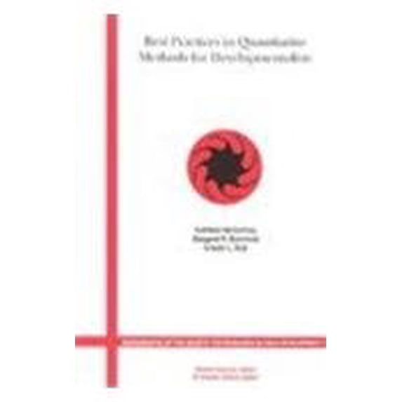 Pre-Owned Best Practices in Quantitative Methods for Developmentalists, Volume 71, Number 3 (Monographs of the Society for Research in Child Development), 9781405169417, 1405169419, Paperback, 1 edition