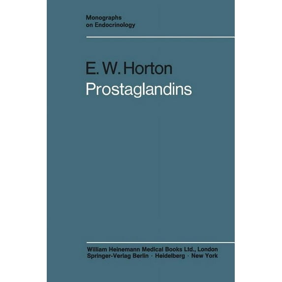 Monographs on Endocrinology Prostaglandins, Book 7, (Paperback)