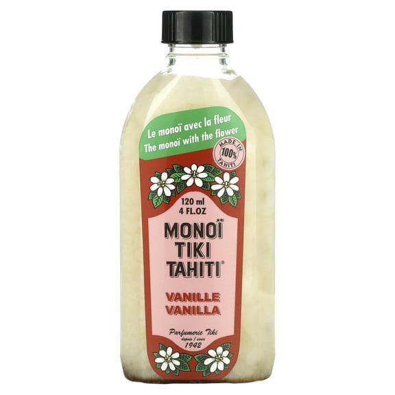 Monoi Tiare Tahiti, Coconut Oil, Vanilla, 4 fl oz (120 ml)