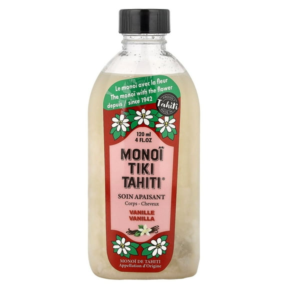 Monoi Tiare Tahiti Monoi Tiki Tahiti, Coconut Oil, Vanilla, 4 fl oz (120 ml)