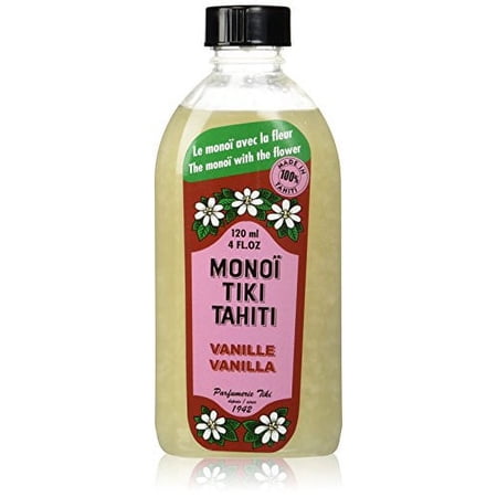 Monoi Tiare Tahiti Monoi Tiki Tahiti®, Coconut Oil, Vanilla, 4 fl oz (120 ml)