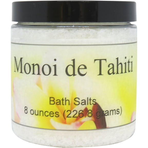 Monoi de Tahiti Bath Salts by Eclectic Lady, 8 ounces