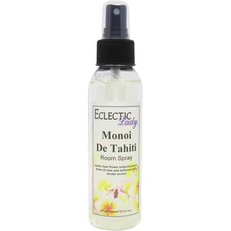 Monoi de Tahiti Room Spray by Eclectic Lady (Double Strength), 8 Ounces, Fragrant Aromatic Room Mist For Home, Room, Office
