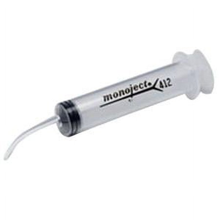 Monoject Curved Tip Irrigation Syringe 12 mL, Box of 50