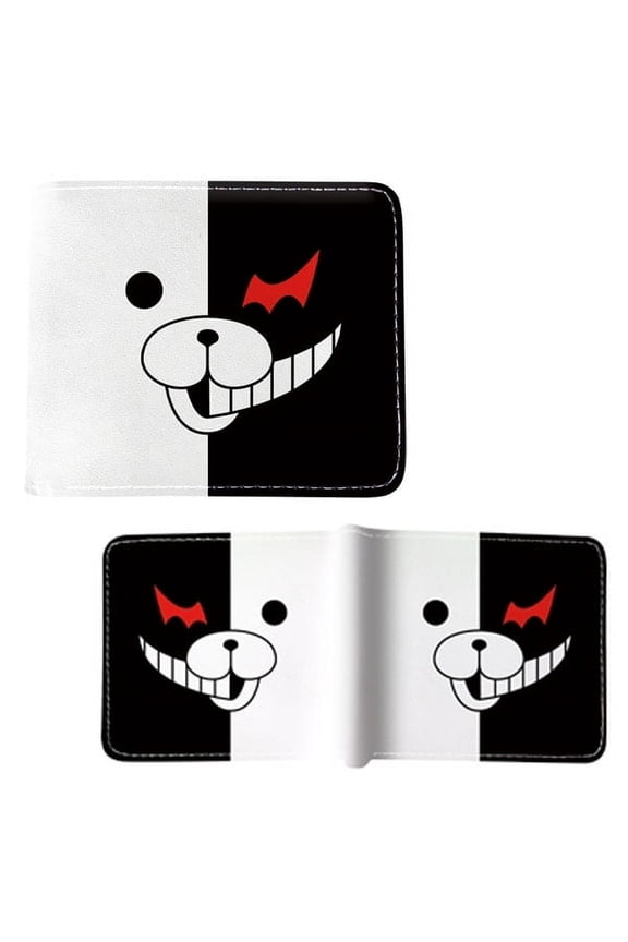 Monokuma Bear Face Style A - Danganronpa 4x5" Bi-Fold Wallet