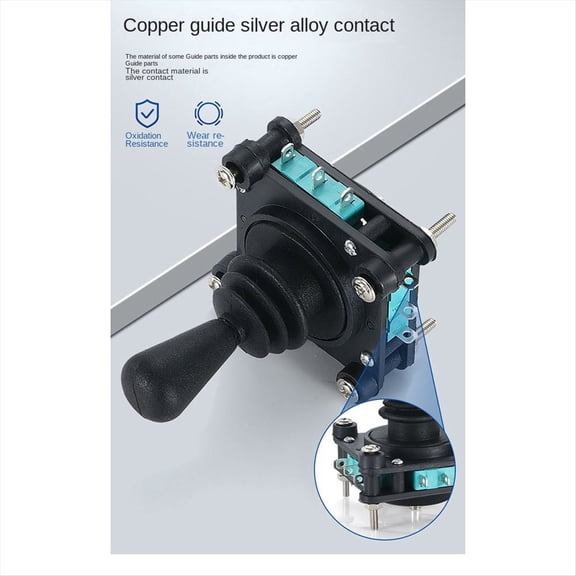 Monolever Joystick Switches with Push Button 2 4 8 Way Reset Momentary Toggle -Rocker Switches CV4--04R2G