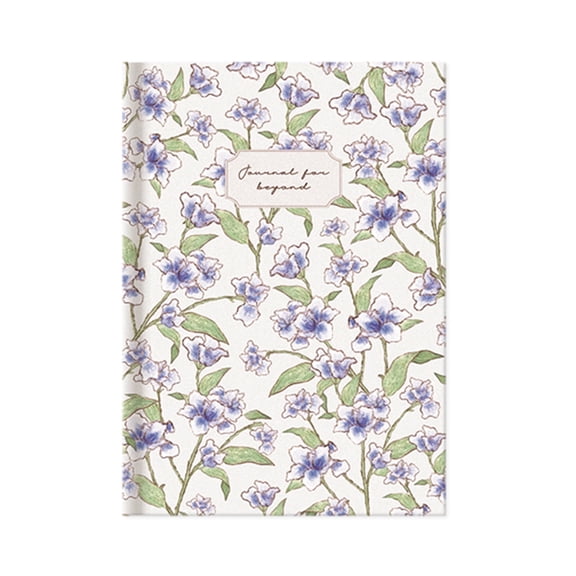 Monolike Beyond Minhwa Hardcover Lined Notebook, Iris, 192 Pages, B6 Size, Academic Journal for Adults