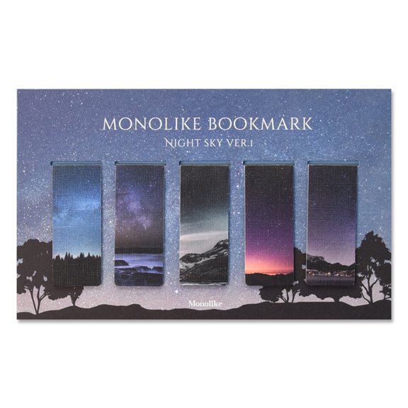 Monolike Magnetic Bookmarks Night sky Ver.1, Set of 5