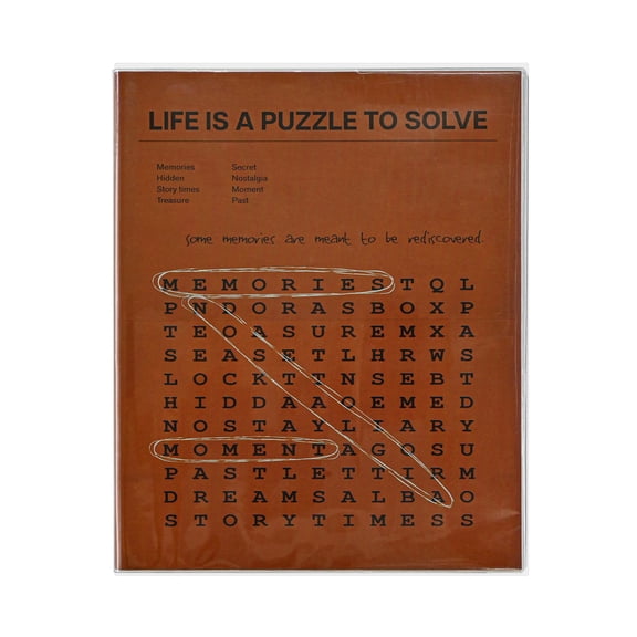 Monolike Nostalgia PVC Adhesive Photo Album Series.2, Puzzle - Self Adhesive Scrapbook, Waterproof Memory Book, DIY Magnetic Photo Journal, 4x6 5x7 8x10 Capacity