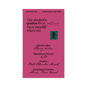 Monolike Ordinary Days PVC Handy Notebook, Student - Case Binding, PVC Cover, Academic, Journal, Diary, 160 Pages, All Ages