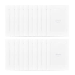 Monolike Paper Frame, 4x6 Inch, White, 20 Pack – Great for Home Decor and Gifting