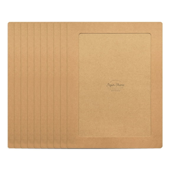 Monolike Paper Frame, A4 Size, Kraft, 10 Pack – Great for Home Decor and Gifting