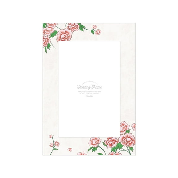 Monolike Standing Design Paper Photo frame 4x6 Minhwa, Peony 10pack - Fits 4x6" Pictures