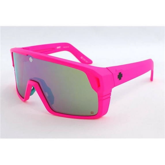 Monolith Matte Neon Pink & Happy Bronze Light Green Sunglasses Spectra Mirror