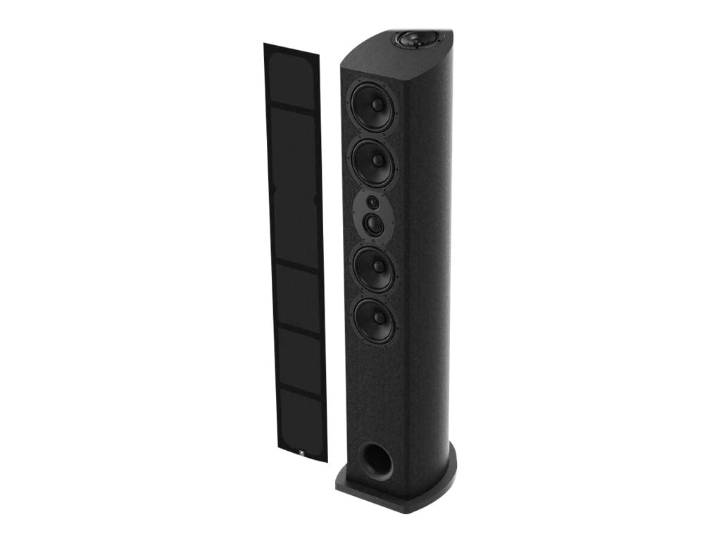 Black Wireless Floor-Standing Dolby Atmos Enabled Speaker