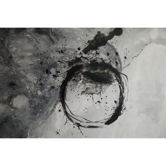 Aria Home Large Hand-Painted Canvas Wall Art 47" x 31"