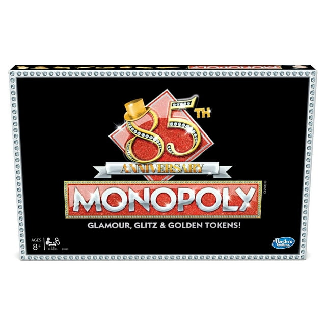 Monopoly 85Th anniversary Game, includes 8 Golden tokens