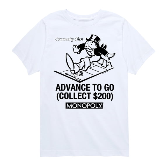 Monopoly - Advance To Go - Toddler Short Sleeve Graphic T-Shirt