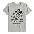 thumbnail image 1 of Monopoly - Advance To Go - Toddler Short Sleeve Graphic T-Shirt, 1 of 4