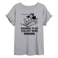 thumbnail image 1 of Monopoly - Advance To Go - Women's Oversized Graphic T-Shirt, 1 of 4