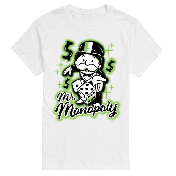 Monopoly - Graffiti Mr. Monopoly - Men's Short Sleeve Graphic T-Shirt