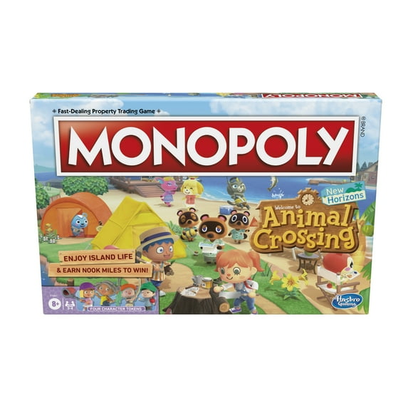 Monopoly Animal Crossing New Horizons Edition Board Game for Kids Ages 8 and Up, Fun Game to Play