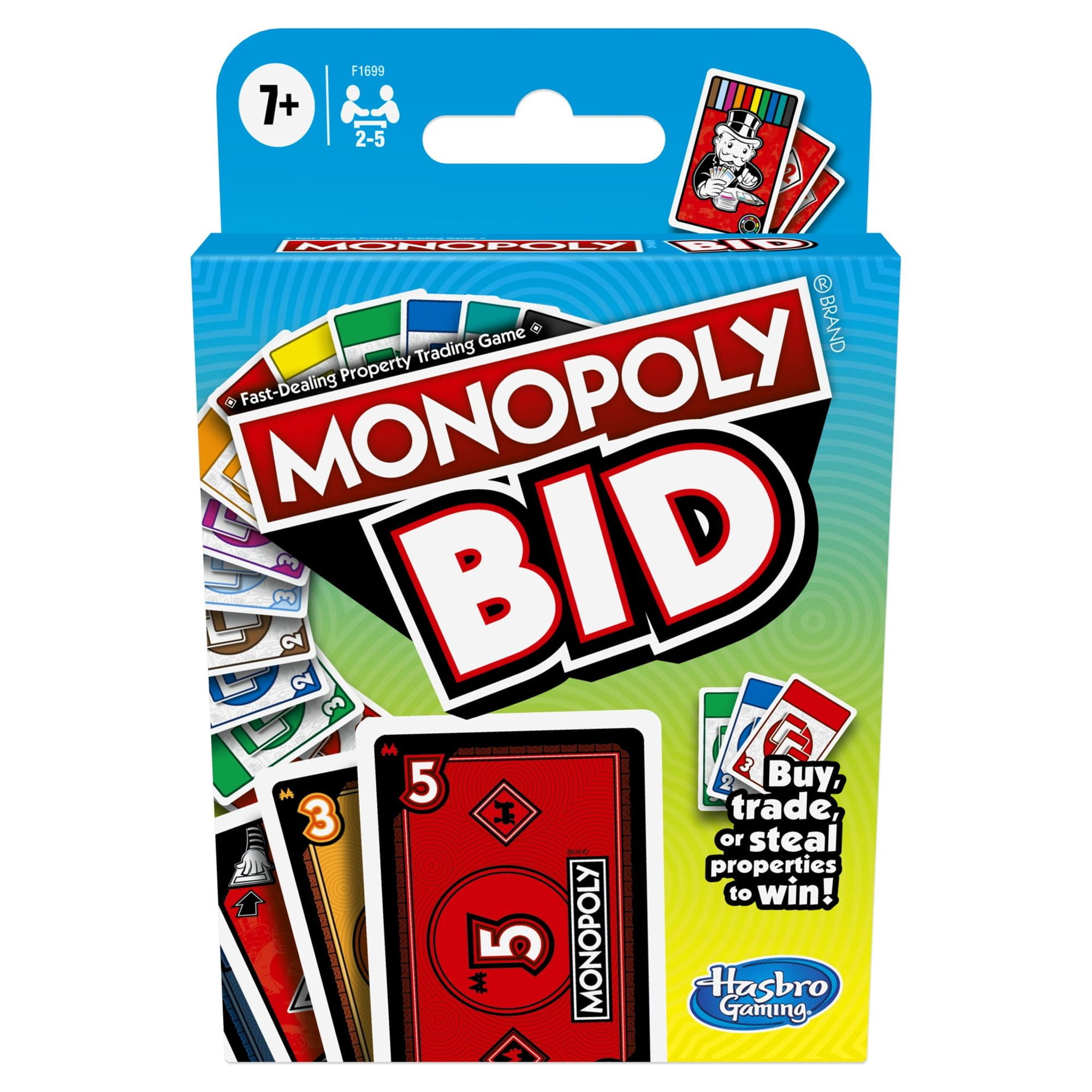 Monopoly Chance Board Game, Fast-Paced Monopoly Game, 20 Min. Average, Ages  8+ 