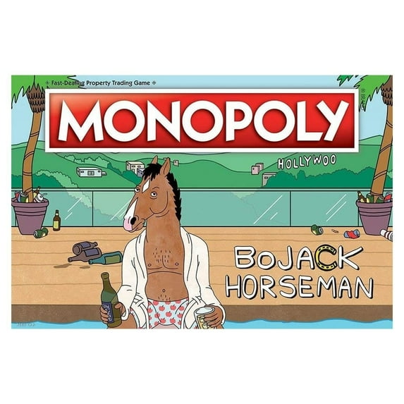 Monopoly BoJack Horseman Property Trading Board Game USAopoly MN12549200180006