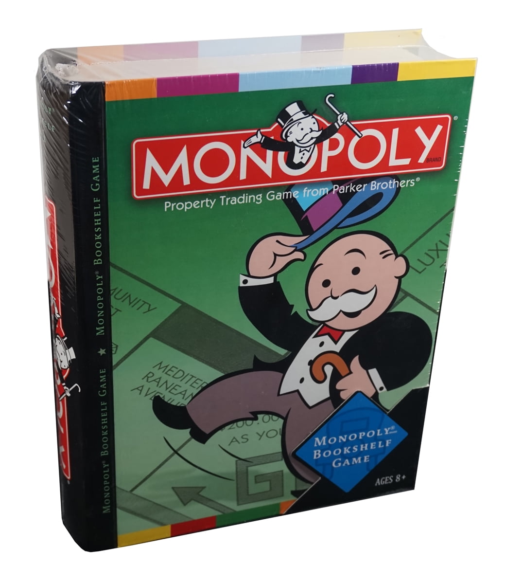 Monopoly Board Game - Designed to Sit on a Bookshelf, Ready to Play at a Moment's Notice