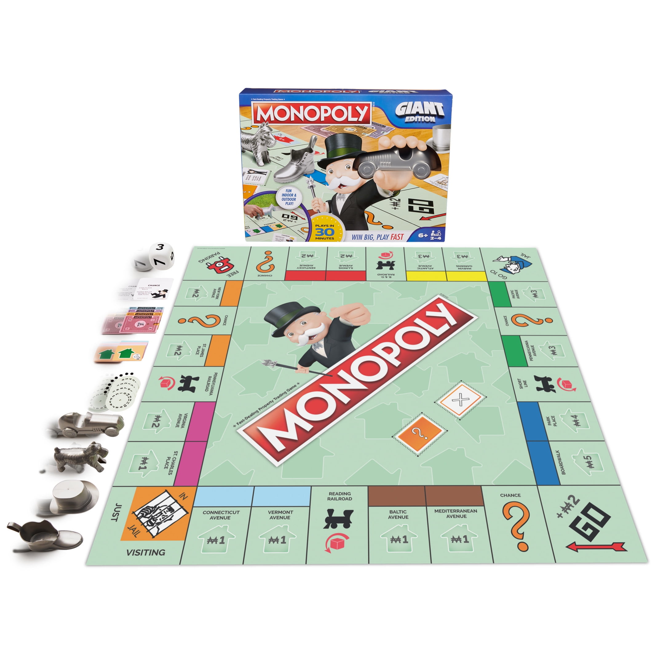 Monopoly Board Game Giant Edition Game for Kids Ages 6+