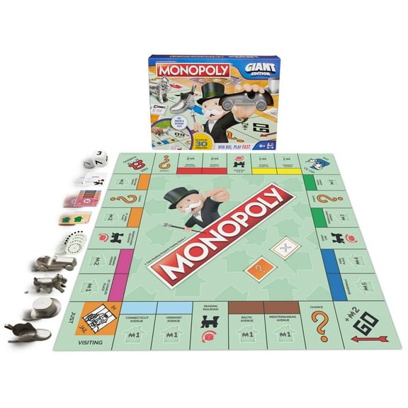 Monopoly Board Game Giant Edition Game for Kids Ages 6+