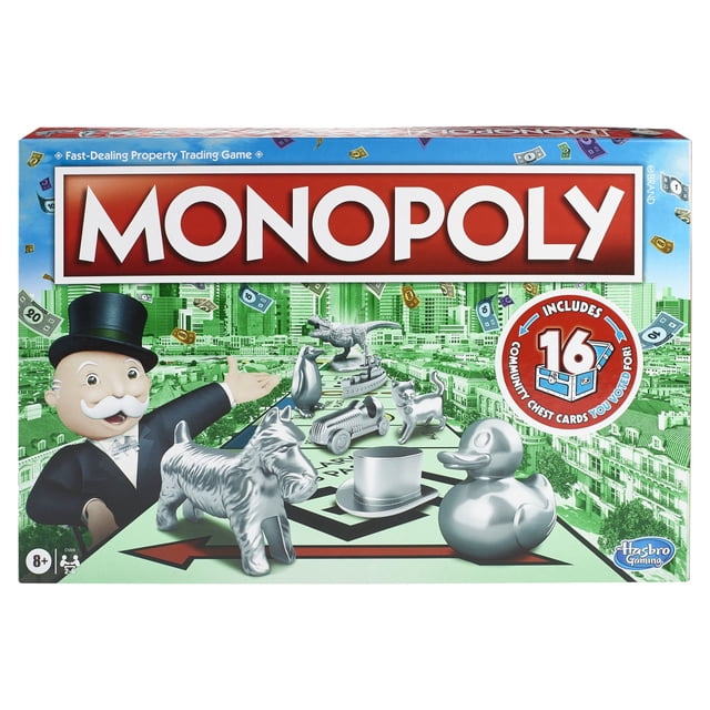 Monopoly Board Game for Kids and Family Ages 8 and Up, 2-6 Players