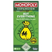 Monopoly Buy Everything EXPANSION, Add to Classic Monopoly Board Game, Family Games, Ages 8 and Up, 40 Mins