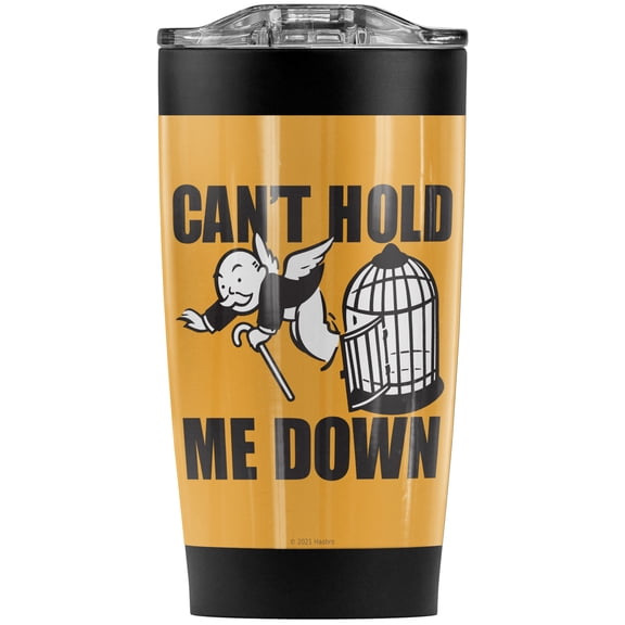 Monopoly/Cant Hold Me Down No Logo Stainless Steel Tumbler 20 oz Coffee Travel Mug/Cup, Vacuum Insulated & Double Wall with Leakproof Sliding Lid | Great for Hot Drinks and Cold Beverages