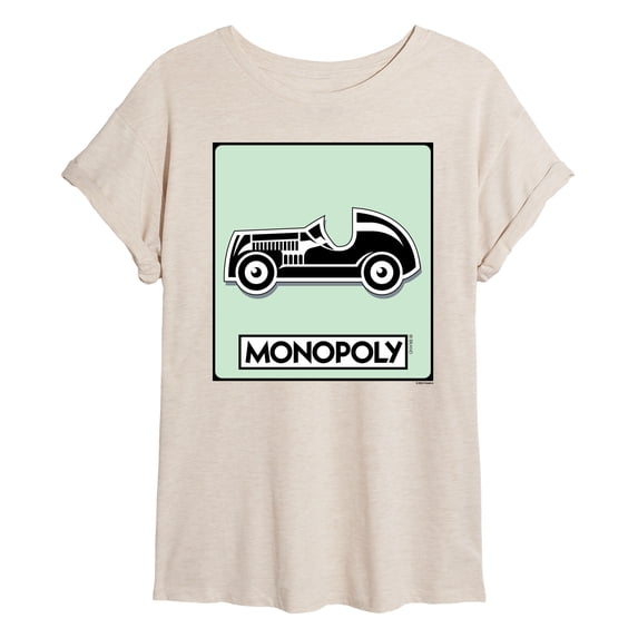 Monopoly - Car Game Token - Women's Oversized Graphic T-Shirt