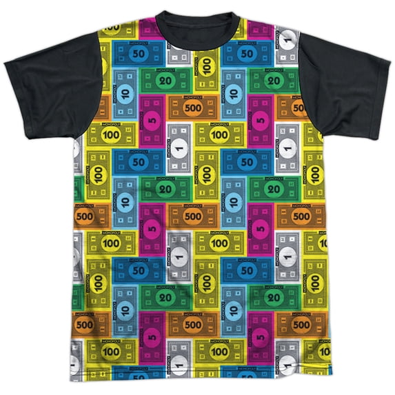 Monopoly Cash Rich Unisex Adult Halloween Costume Sublimated T Shirt