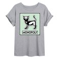 thumbnail image 1 of Monopoly - Cat Game Token - Women's Oversized Graphic T-Shirt, 1 of 4