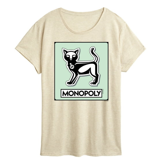 Monopoly - Cat Game Token - Women's Short Sleeve Graphic T-Shirt