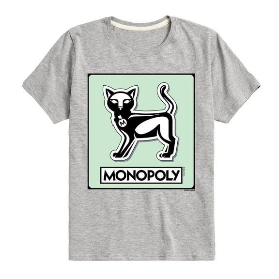 Monopoly - Cat Game Token - Youth Short Sleeve Graphic T-Shirt