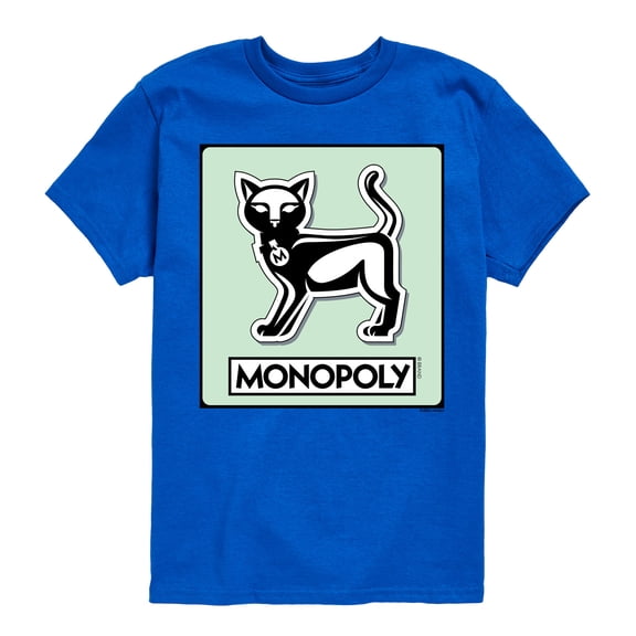Monopoly - Cat Game Token - Youth Short Sleeve Graphic T-Shirt