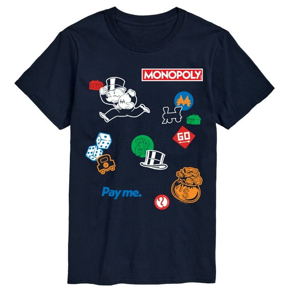 Monopoly - Collage - Men's Short Sleeve Graphic T-Shirt