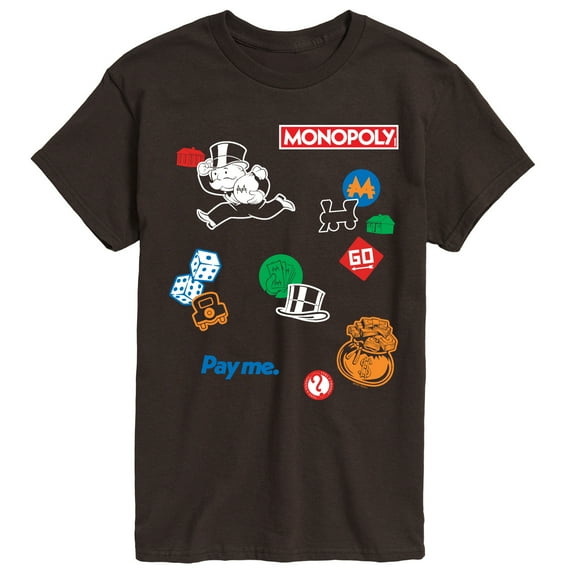 Monopoly - Collage - Men's Short Sleeve Graphic T-Shirt