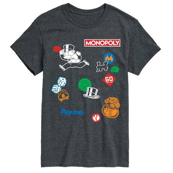 Monopoly - Collage - Men's Short Sleeve Graphic T-Shirt