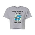 thumbnail image 1 of Monopoly - Community Chest - Juniors Cropped Graphic T-Shirt, 1 of 4