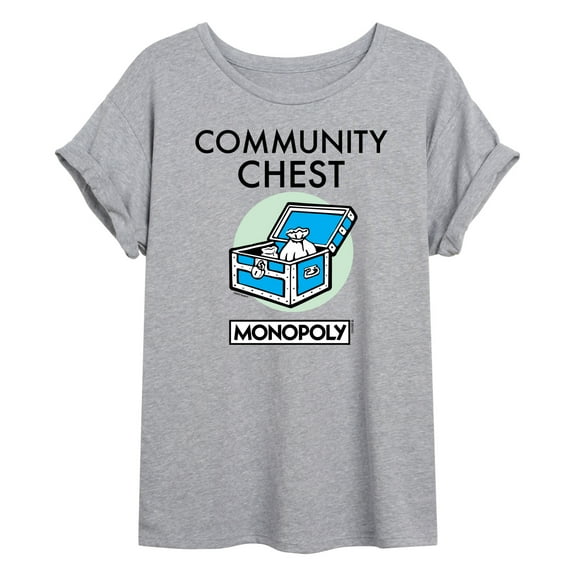 Monopoly - Community Chest - Women's Oversized Graphic T-Shirt
