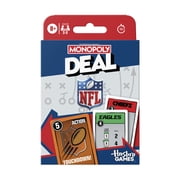 لعبة Monopoly Deal NFL Edition، مرخصة رسميًا، لعبة ورق للأطفال والعائلات، من سن 8 سنوات فما فوق