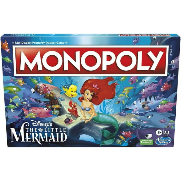 Monopoly: Disney's Little Mermaid Edition [Board Game, 2-6 Players]