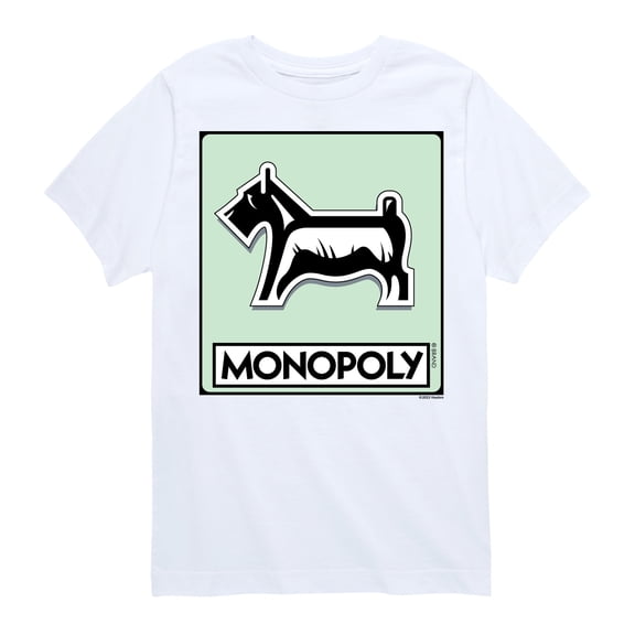 Monopoly - Dog Token - Youth Short Sleeve Graphic T-Shirt