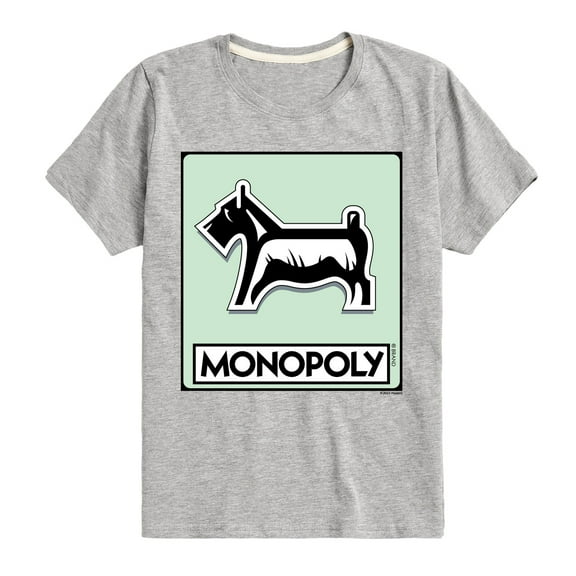Monopoly - Dog Token - Youth Short Sleeve Graphic T-Shirt