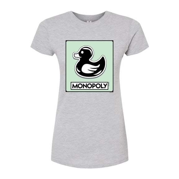Monopoly - Duck Token - Juniors Fitted Graphic T-Shirt